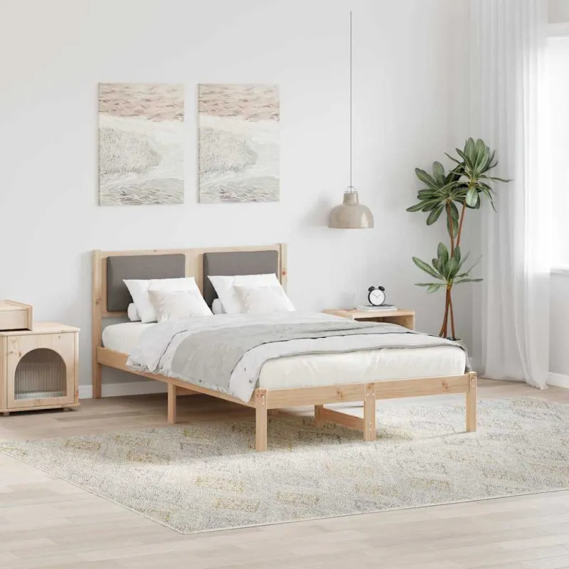 Lovos rėmas Taupe 120 x 190 cm Kietos pušies mediena