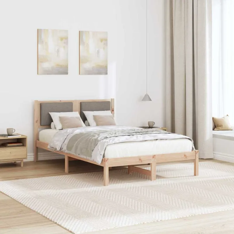 Lovos rėmas Taupe 120 x 190 cm Kietos pušies mediena