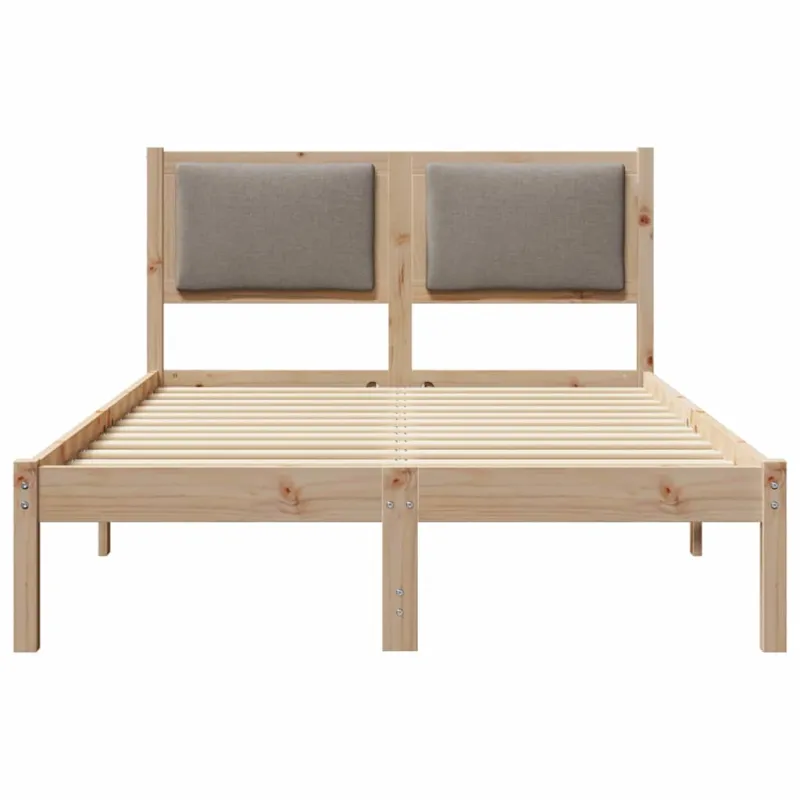 Lovos rėmas Taupe 120 x 190 cm Kietos pušies mediena