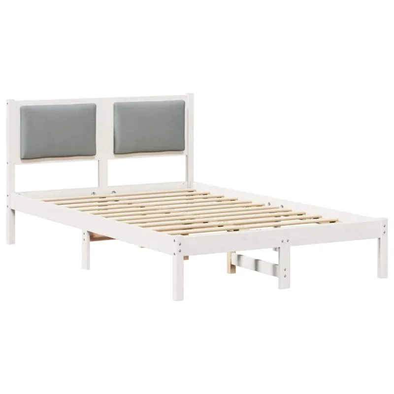 Lovos rėmas Šviesiai pilka 120 x 190 cm Kietos pušies mediena