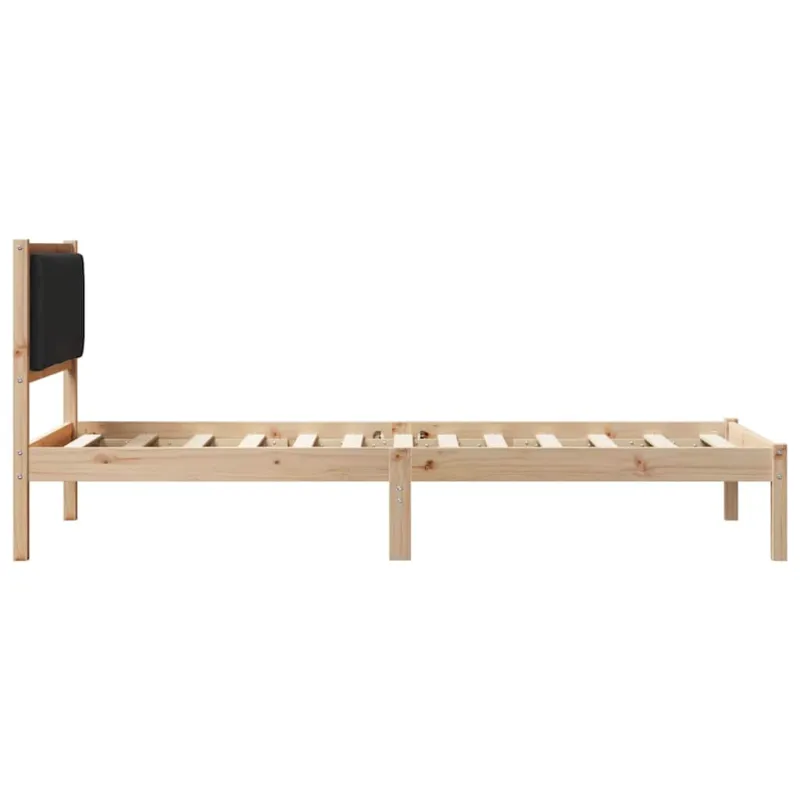 Lovos rėmas Juoda 100 x 200 cm Kietos pušies mediena