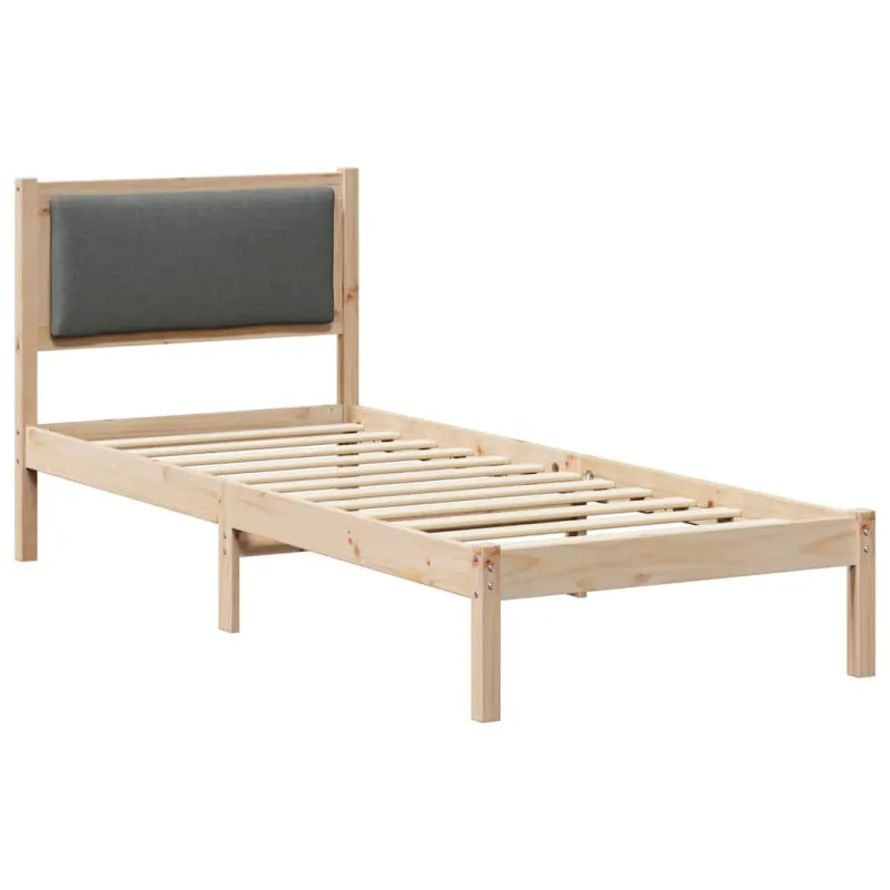 Lovos rėmas Tamsiai pilka 80 x 200 cm Kietos pušies mediena