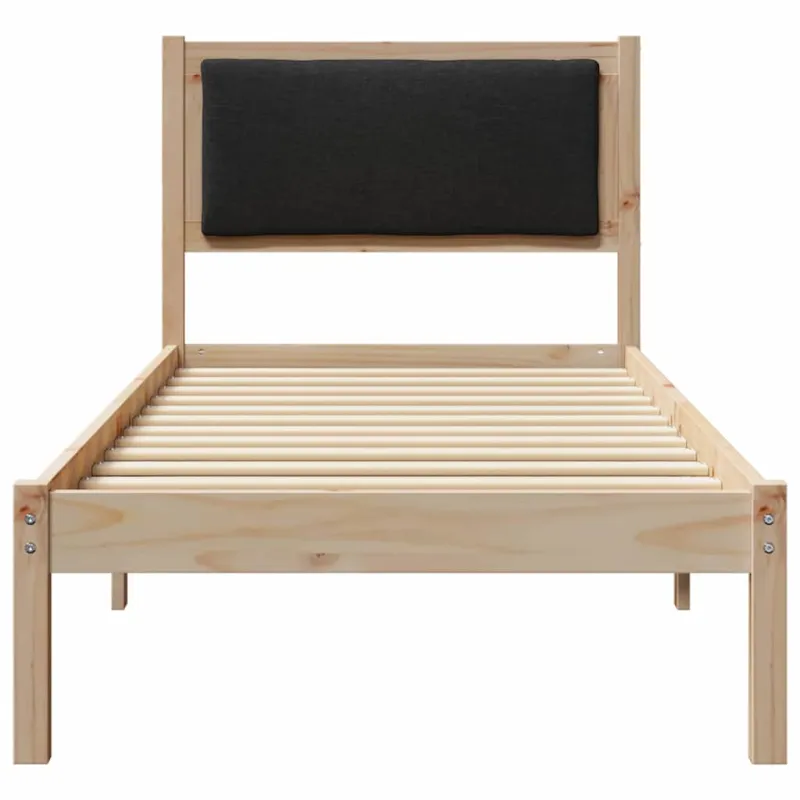 Lovos rėmas Juoda 80 x 200 cm Kietos pušies mediena