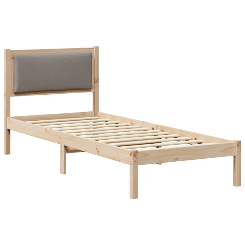 Lovos rėmas Taupe 80 x 200 cm Kietos pušies mediena