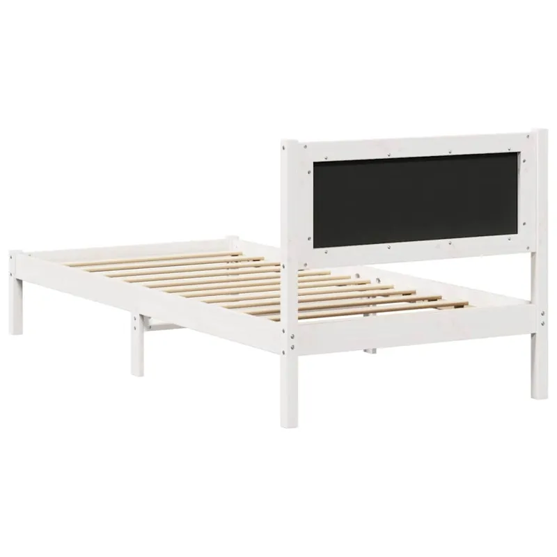 Lovos rėmas Šviesiai pilka 90 x 190 cm Kietos pušies mediena