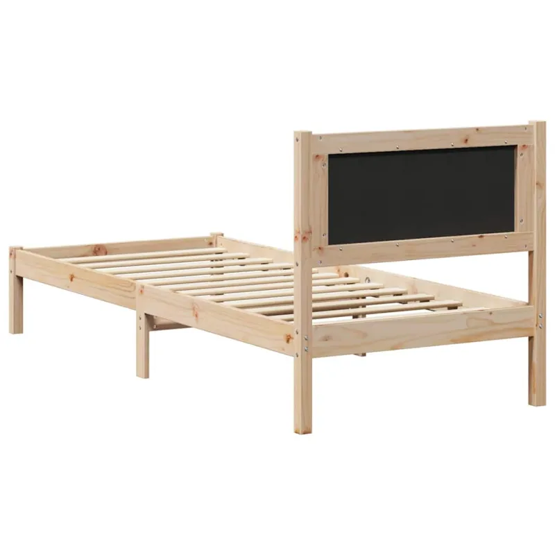 Lovos rėmas Šviesiai pilka 80 x 190 cm Kietos pušies mediena