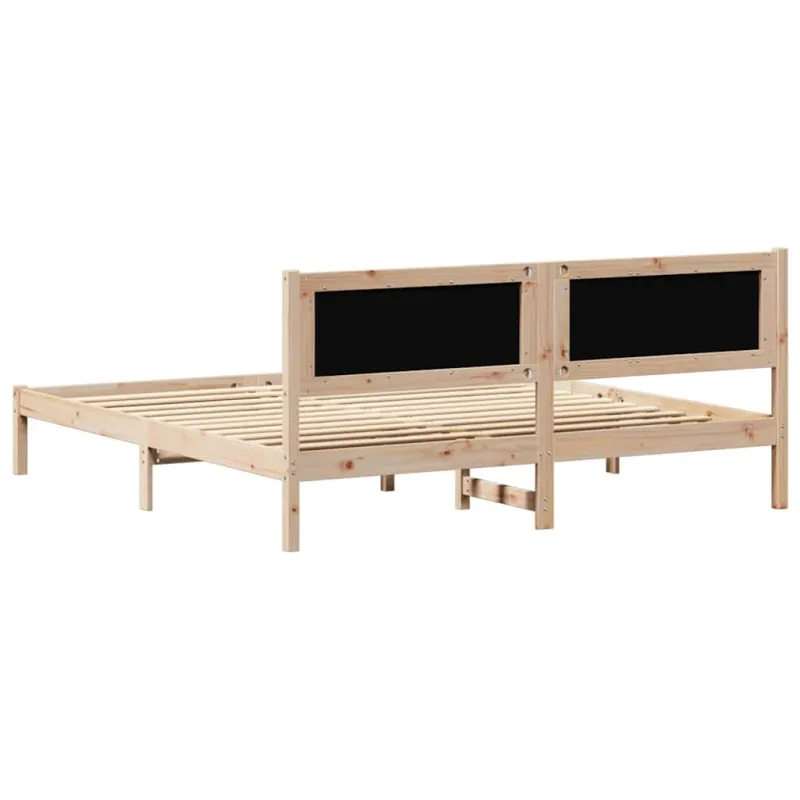 Lovos rėmas Šviesiai pilka 160 x 200 cm Kietos pušies mediena