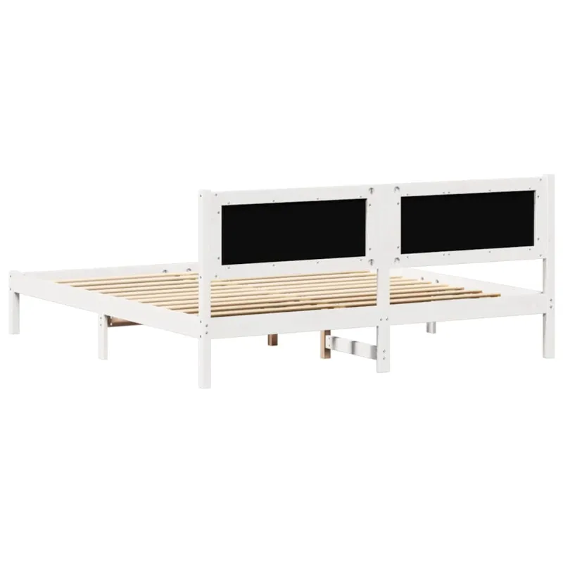 Lovos rėmas Šviesiai pilka 160 x 200 cm Kietos pušies mediena