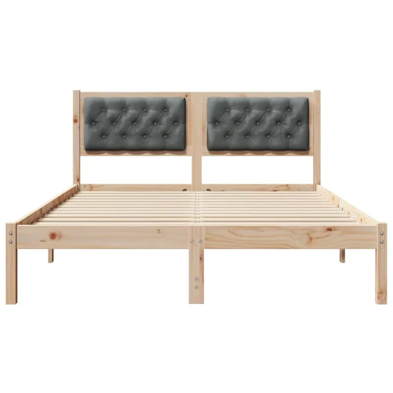 Lovos rėmas Tamsiai pilka 150 x 200 cm Kietos pušies mediena