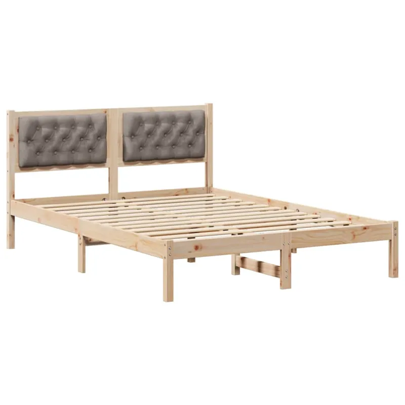 Lovos rėmas Taupe 150 x 200 cm Kietos pušies mediena