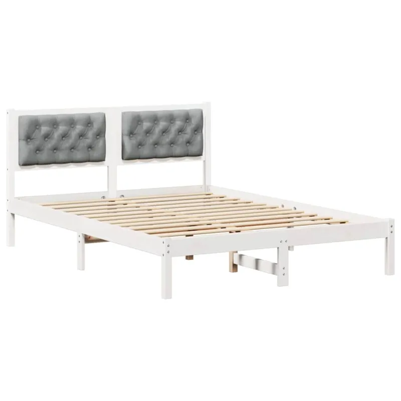 Lovos rėmas Šviesiai pilka 150 x 200 cm Kietos pušies mediena
