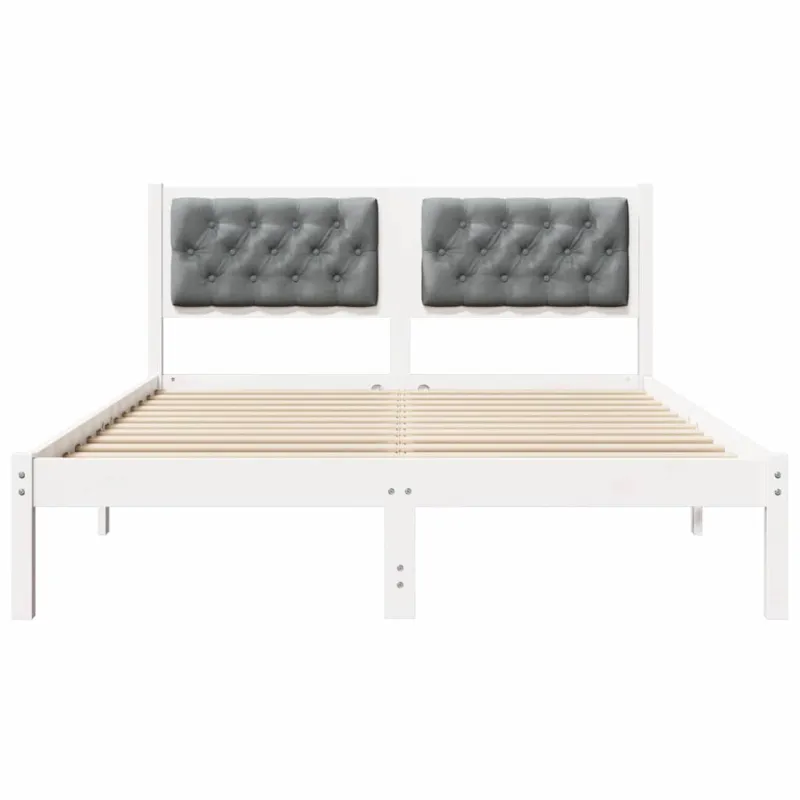 Lovos rėmas Šviesiai pilka 150 x 200 cm Kietos pušies mediena