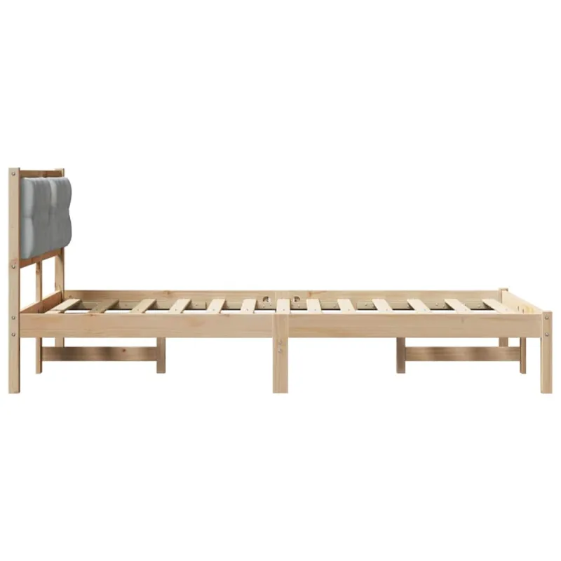 Lovos rėmas Šviesiai pilka 120 x 200 cm Kietos pušies mediena