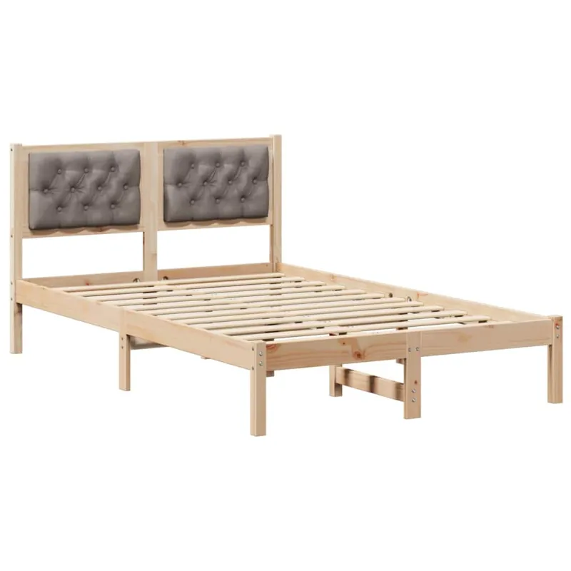 Lovos rėmas Taupe 120 x 200 cm Kietos pušies mediena