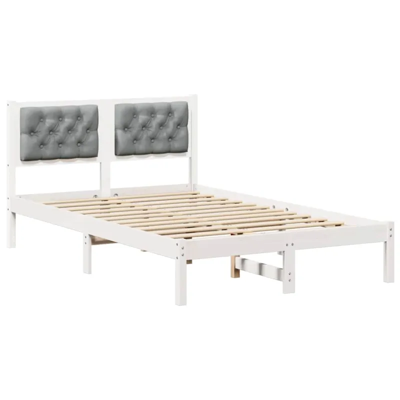 Lovos rėmas Šviesiai pilka 120 x 200 cm Kietos pušies mediena