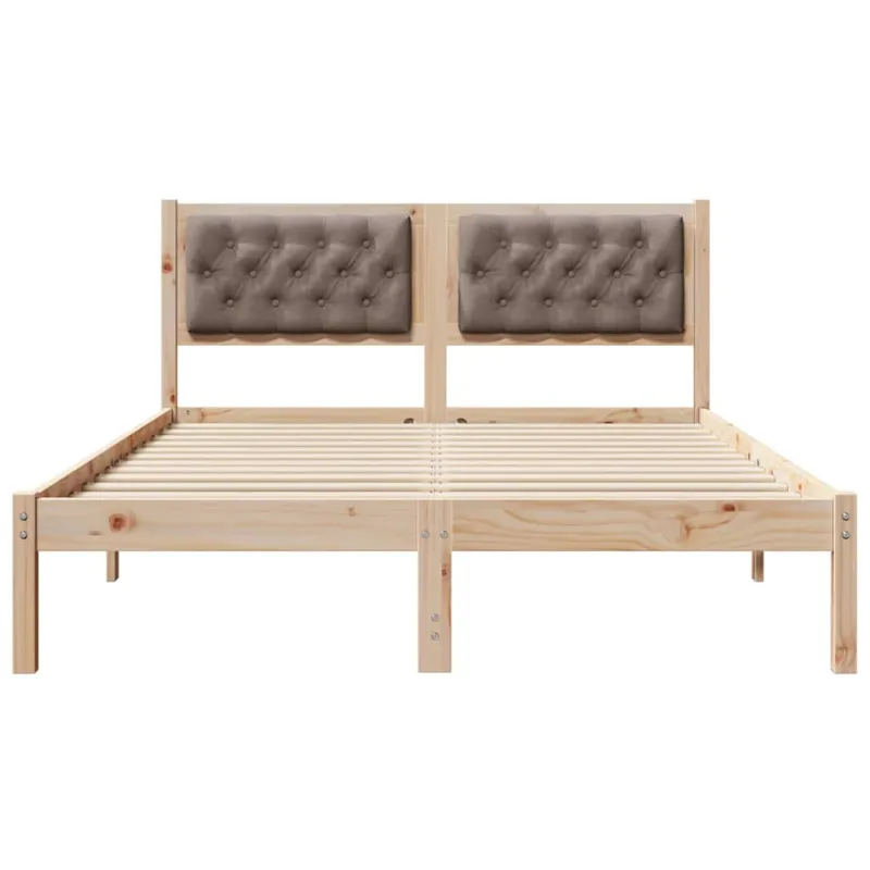 Lovos rėmas Taupe 140 x 190 cm Kietos pušies mediena