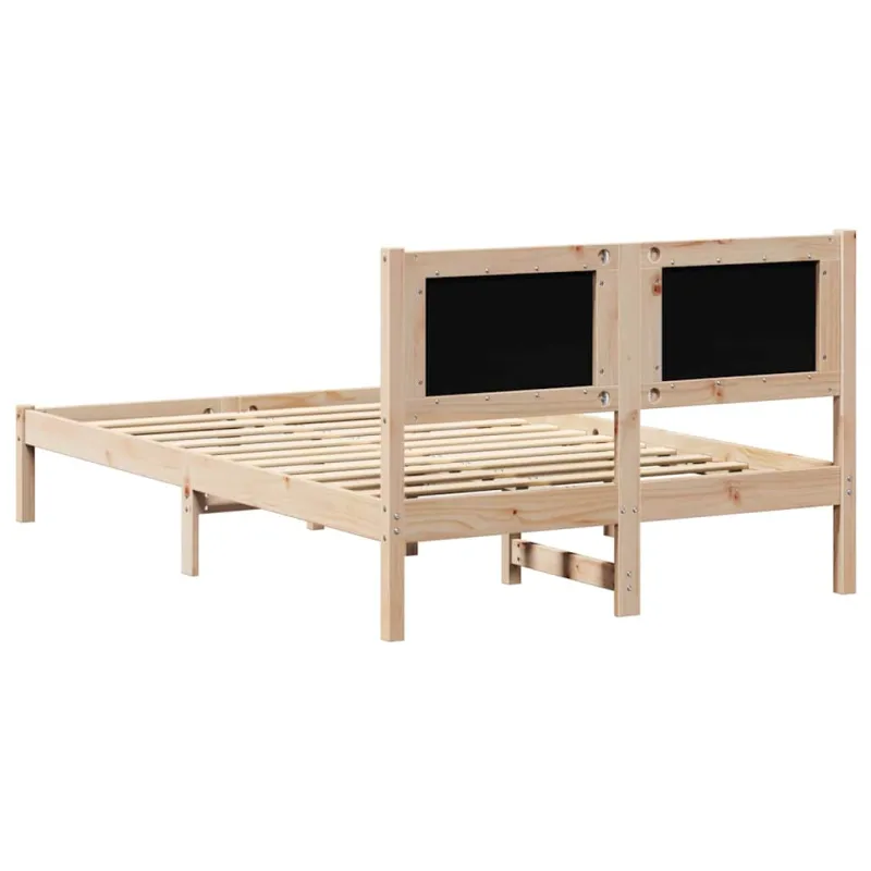 Lovos rėmas Šviesiai pilka 135 x 190 cm Kietos pušies mediena