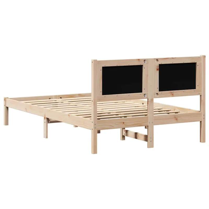 Lovos rėmas Juoda 120 x 190 cm Kietos pušies mediena