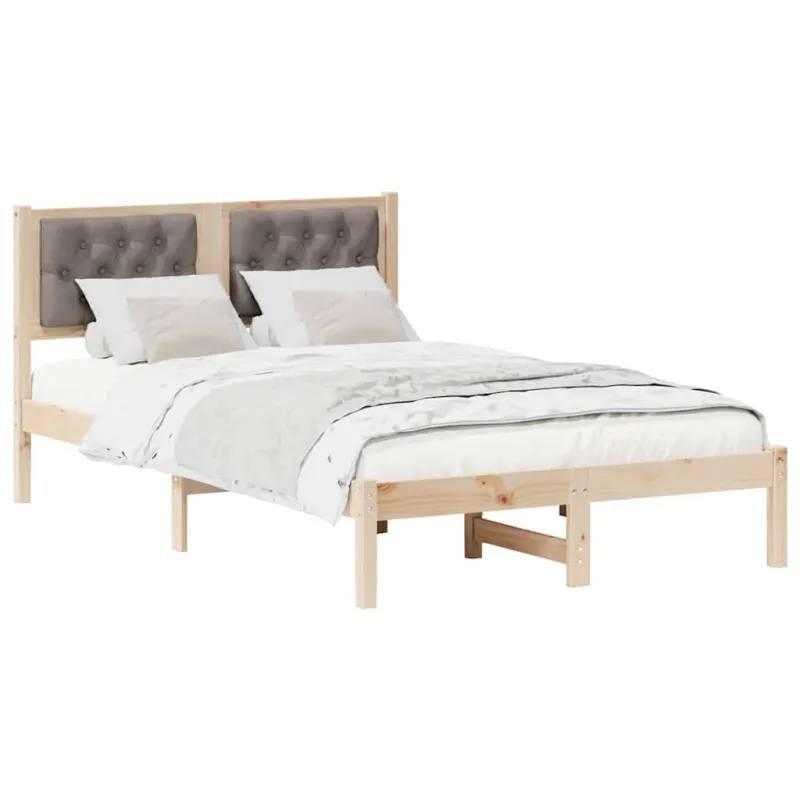Lovos rėmas Taupe 120 x 190 cm Kietos pušies mediena