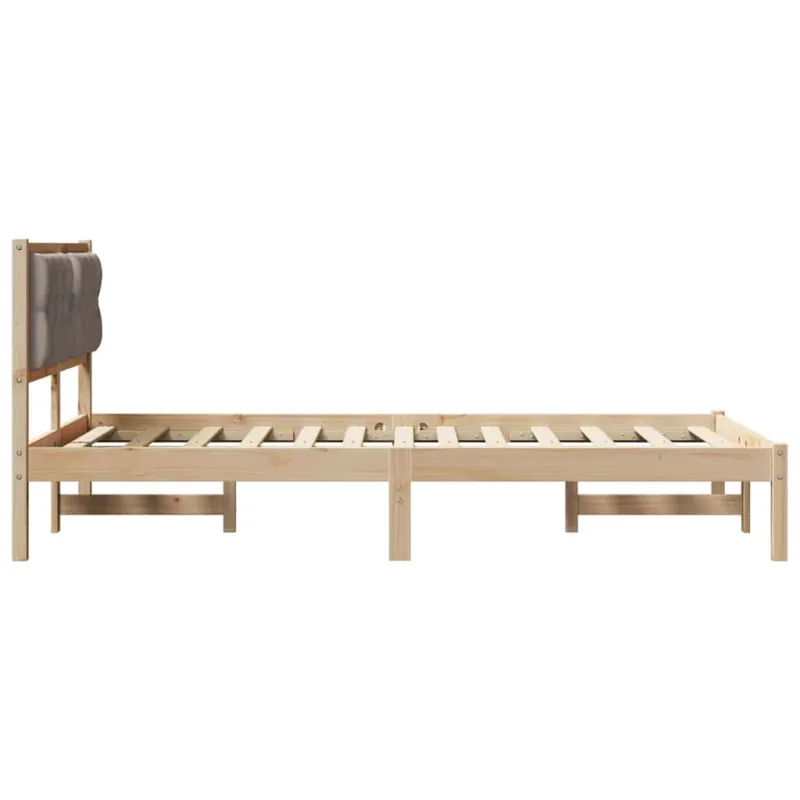 Lovos rėmas Taupe 120 x 190 cm Kietos pušies mediena