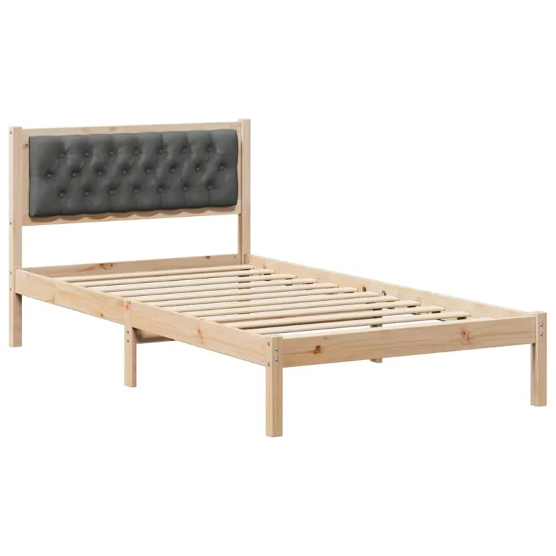 Lovos rėmas Tamsiai pilka 100 x 200 cm Kietos pušies mediena