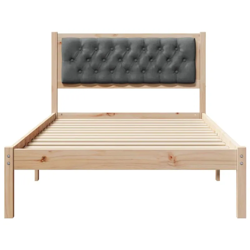 Lovos rėmas Tamsiai pilka 100 x 200 cm Kietos pušies mediena