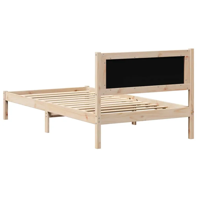 Lovos rėmas Juoda 100 x 200 cm Kietos pušies mediena