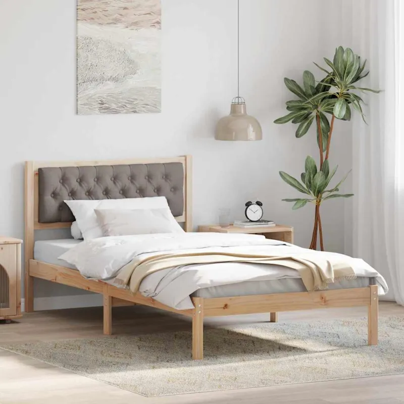 Lovos rėmas Taupe 100 x 200 cm Kietos pušies mediena
