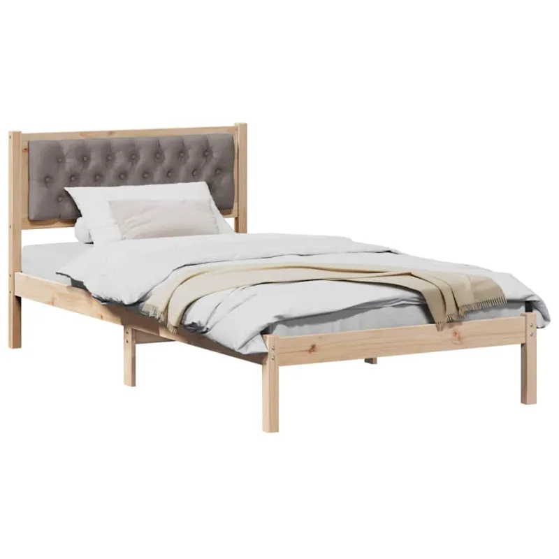 Lovos rėmas Taupe 100 x 200 cm Kietos pušies mediena