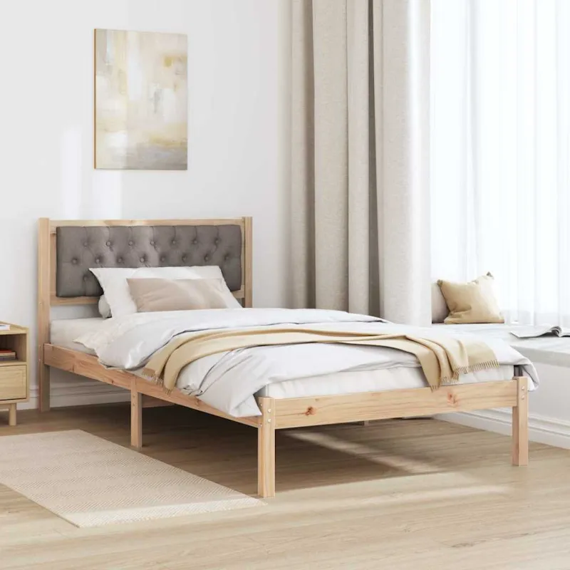 Lovos rėmas Taupe 100 x 200 cm Kietos pušies mediena
