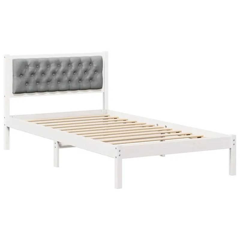 Lovos rėmas Šviesiai pilka 100 x 200 cm Kietos pušies mediena