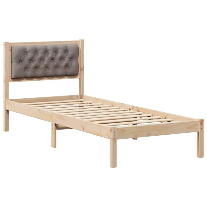 Lovos rėmas Taupe 80 x 200 cm Kietos pušies mediena