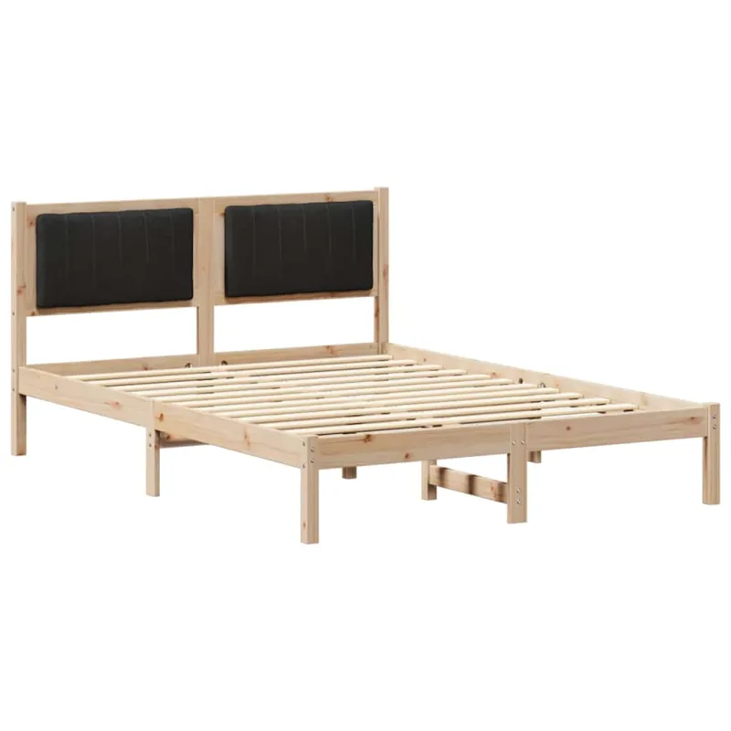 Lovo rėmas su apmuštu galvūgaliu Juoda 135 x 190 cm