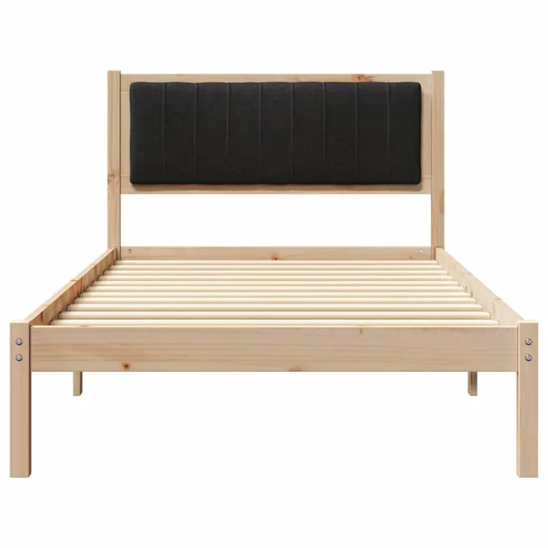 Lovo rėmas su apmuštu galvūgaliu Juoda 100 x 200 cm