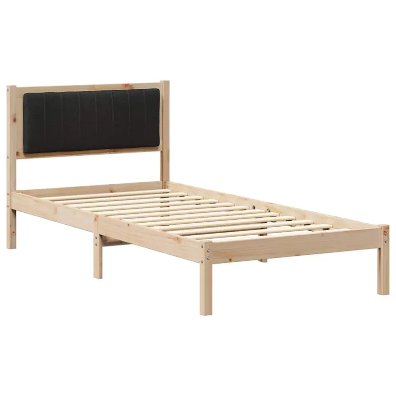 Lovo rėmas su apmuštu galvūgaliu Juoda 90 x 200 cm