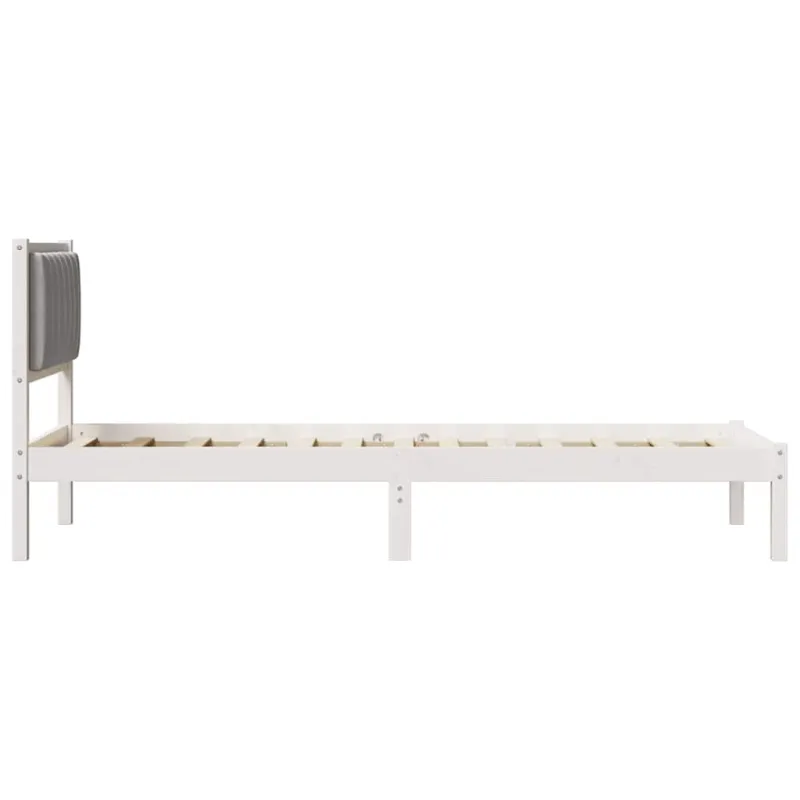 Lovo rėmas su apmuštu galvūgaliu Šviesiai pilka 75 x 190 cm