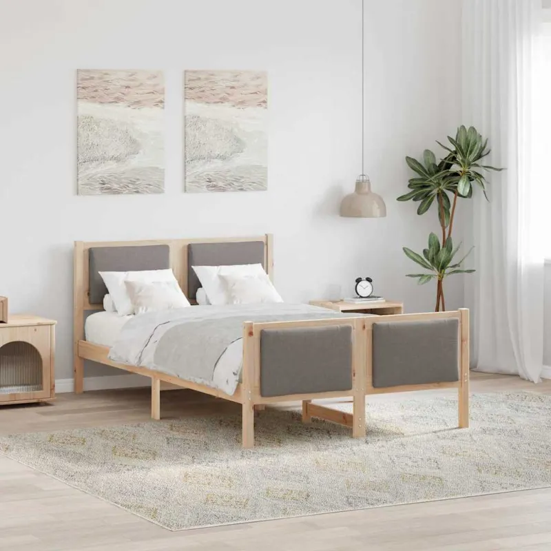 Lovos rėmas su galvūgalio Tortora 120 x 200 cm audinys