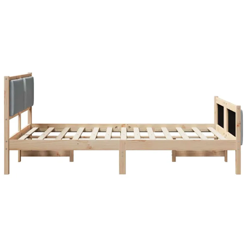 Lovos rėmas su galvūgalio Šviesiai pilka 135 x 190 cm audinys