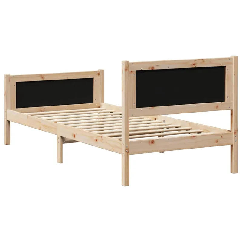 Lovos rėmas su galvūgalio Tamsiai pilka 90 x 200 cm audinys