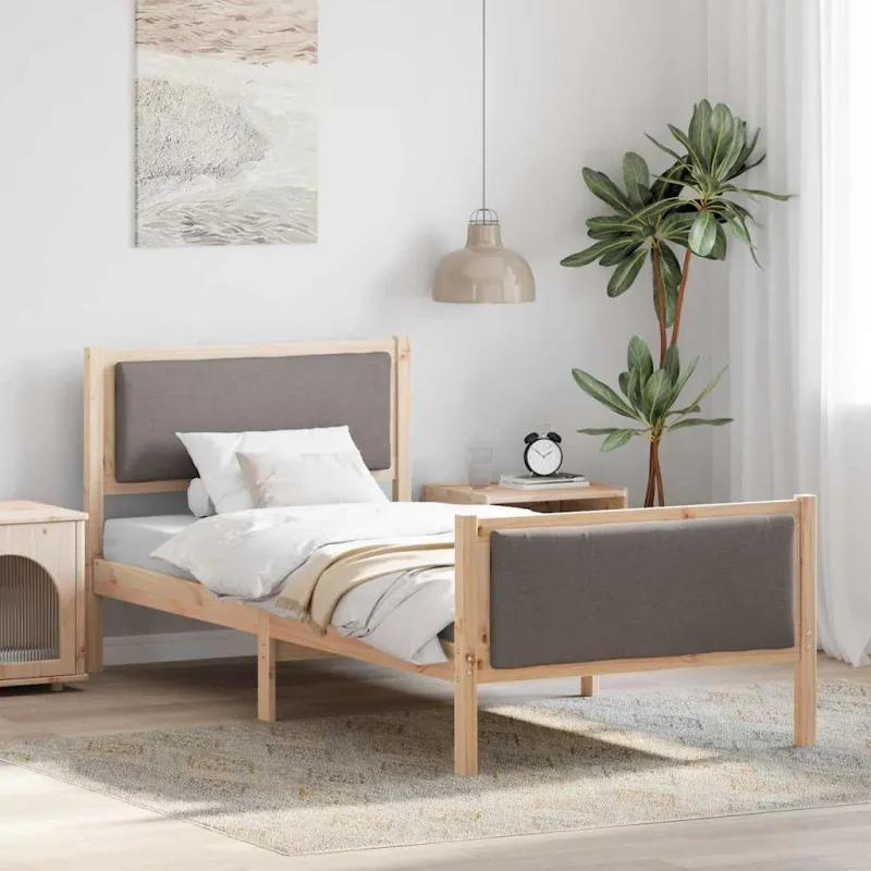 Lovos rėmas su galvūgalio Tortora 90 x 200 cm audinys