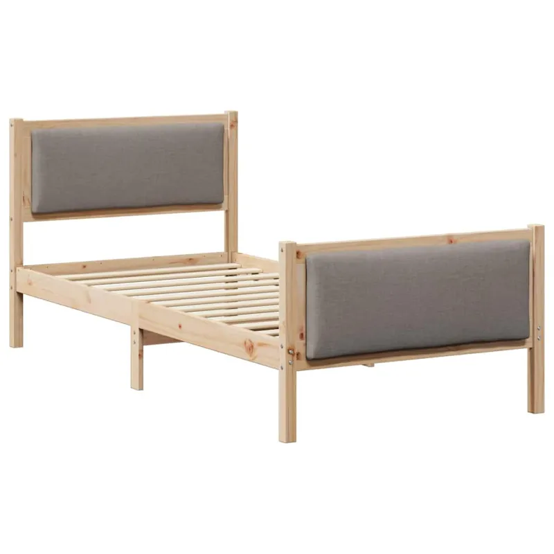 Lovos rėmas su galvūgalio Tortora 90 x 200 cm audinys