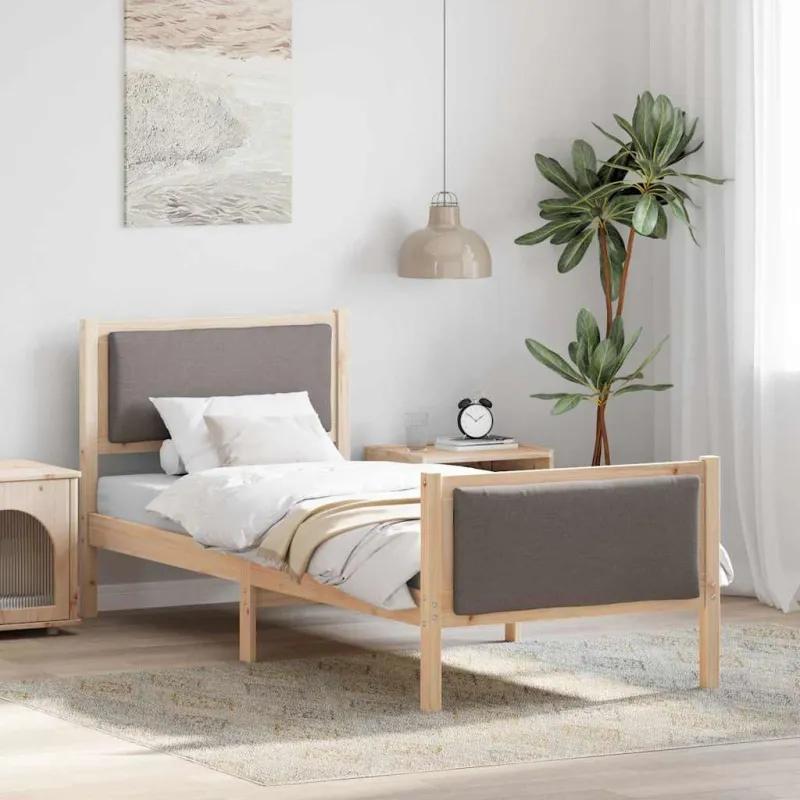 Lovos rėmas su galvūgalio Tortora 80 x 200 cm audinys