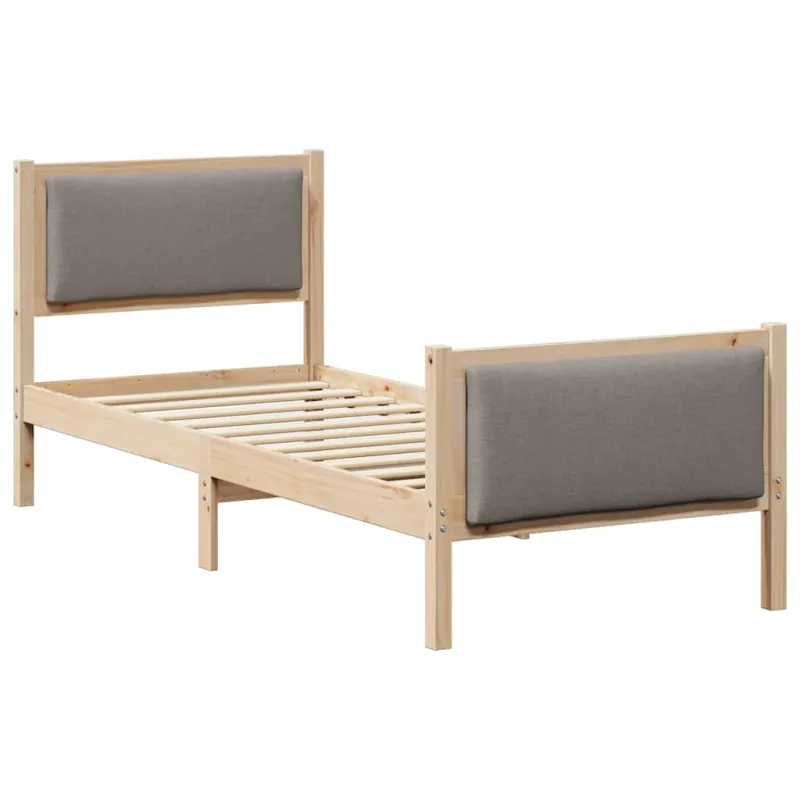 Lovos rėmas su galvūgalio Tortora 80 x 200 cm audinys
