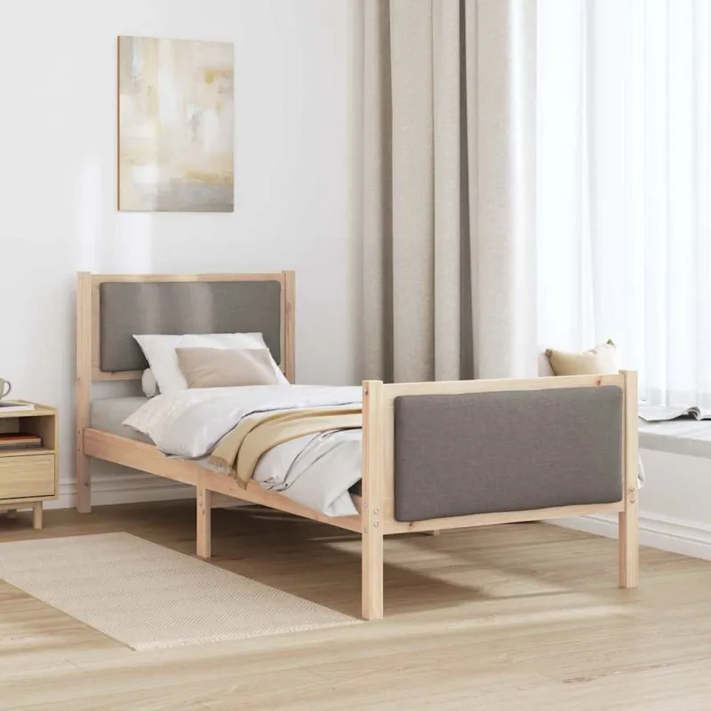 Lovos rėmas su galvūgalio Tortora 80 x 200 cm audinys