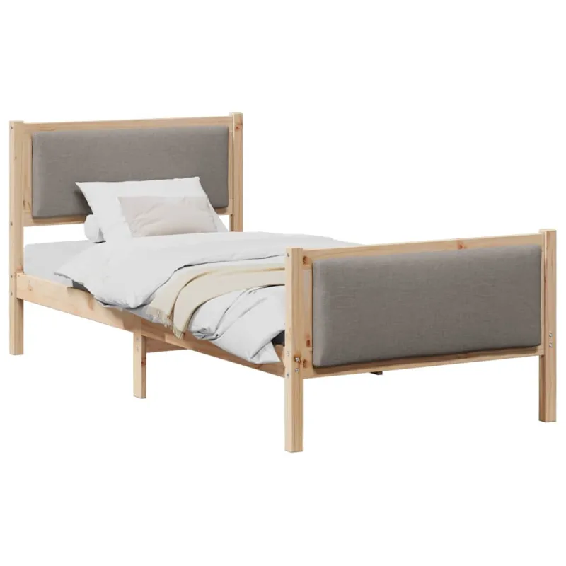 Lovos rėmas su galvūgalio Tortora 90 x 190 cm audinys