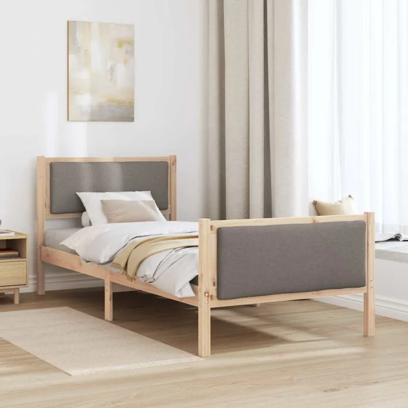Lovos rėmas su galvūgalio Tortora 90 x 190 cm audinys