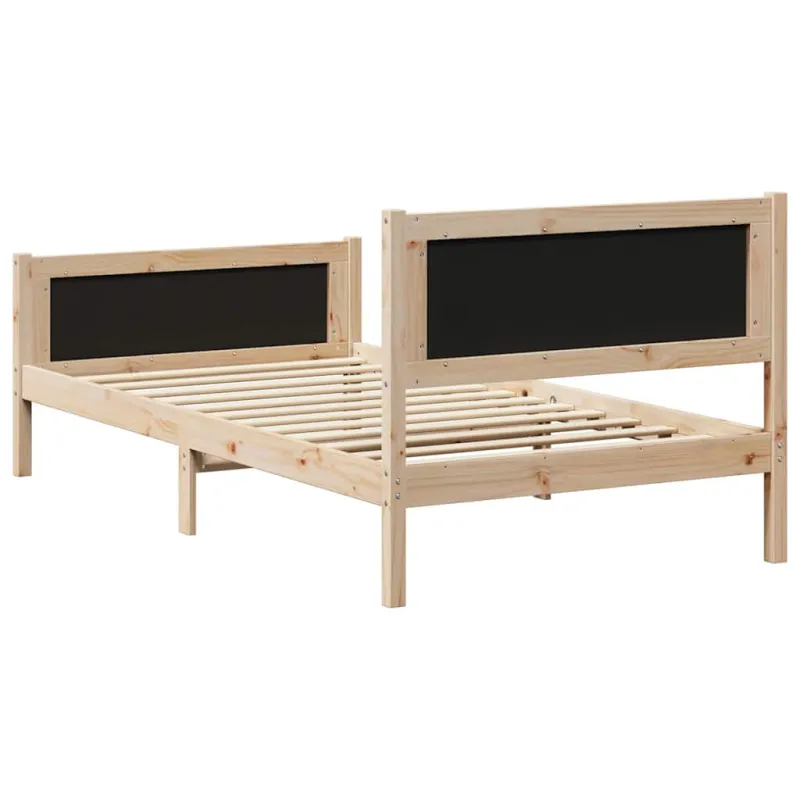 Lovos rėmas Šviesiai pilka 100 x 200 cm Kietos pušies mediena