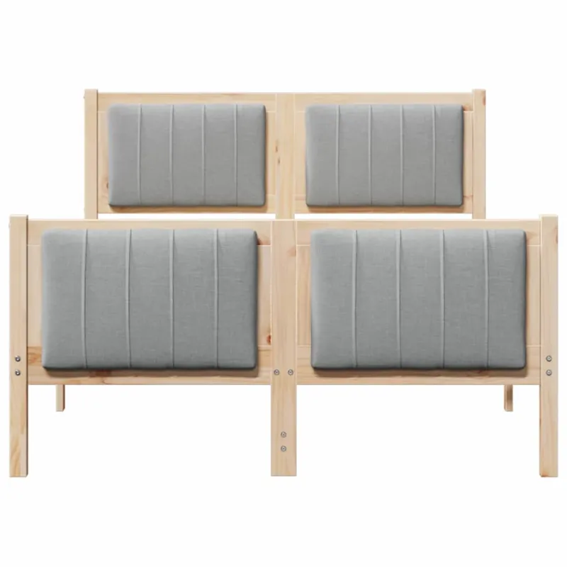 Lovos rėmas Ruda ir šviesiai pilka 120 x 200 cm Pušies masyvas
