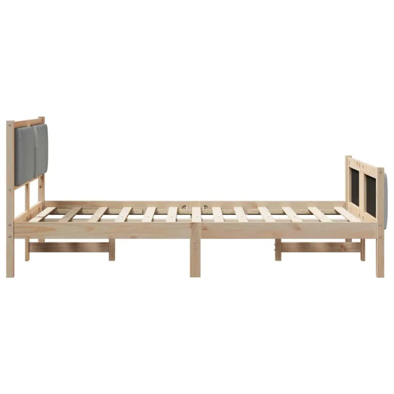 Lovos rėmas Ruda ir šviesiai pilka 120 x 200 cm Pušies masyvas