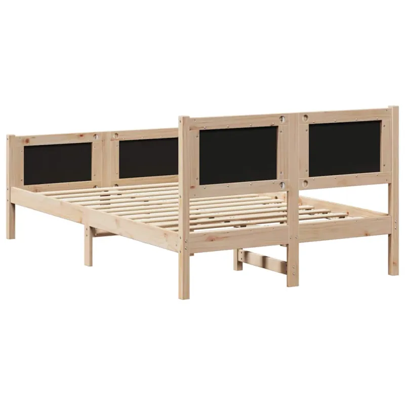 Lovos rėmas Ruda ir juoda 120 x 200 cm Pušies masyvas